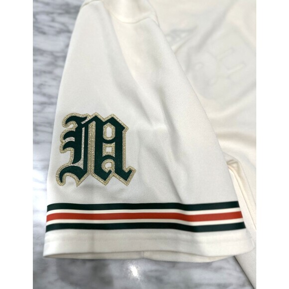 Adidas Miami Hurricanes Canes Baseball Button Down Jersey Men’s Medium JD0739 - Picture 8 of 8